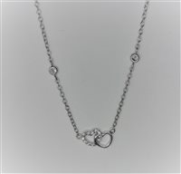 Collana Guerretta Gioielli Donna COLLANA ORO E ZIRCONI in Oro bianco Zircone GUERR193 - GUERR193